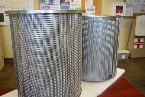 Shown here, each HEPA filter weighs more than 70 pounds and is used in multiple banks of four filters inside the Analytical Laboratory and Low-Activity Waste Facility at Hanford’s Waste Treatment and Immobilization Plant.