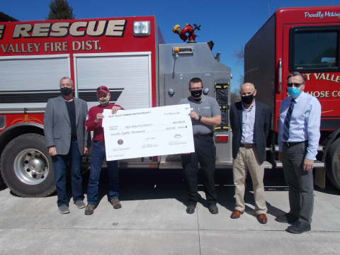 Officials representing the West Valley Demonstration Project (WVDP) recently presented donations to three local emergency services organizations. 