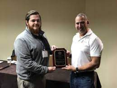 Joseph Sinicrope, left, Florida International University Applied Research Center, serves as the E10.03 Subcommittee Chair and Connor Nicholson, Savannah River National Laboratory, serves as the E10.03 Vice Chair.