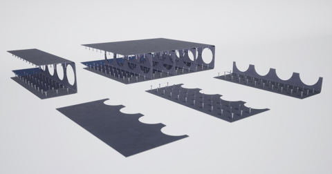 Steel brick composites