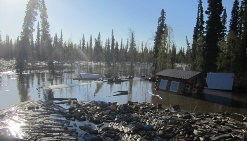 flooding in a remote Alaskan village.