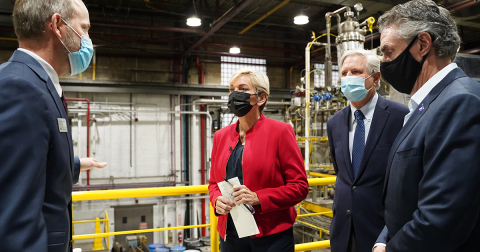 Secretary Granholm in Grand Forks, North Dakota, in October 2021.