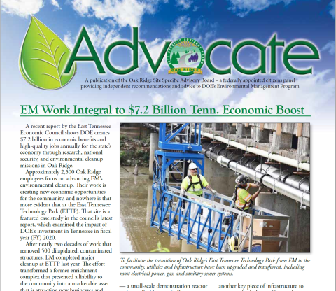 October 2021 Advocate front page preview
