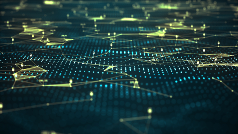Cybersecurity image of a web.