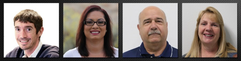 Hanford Mission Integration Solutions employees, from left, Ryan Akers, Elaine Jimenez, Gary Karnofski, and Barbara Winters reviewed hundreds of oil spill response plans as part of an interagency agreement between DOE and the U.S. Department of Transportation.