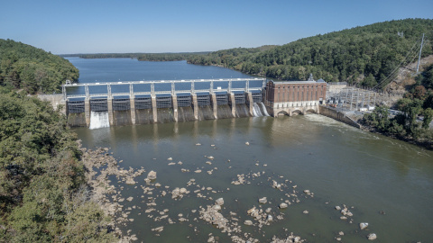Photo of High Rock dam.