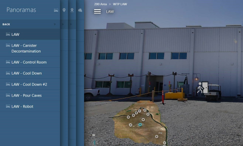 The new Hanford Site virtual tours webpage gives viewers panoramic images of multiple locations of cleanup efforts.