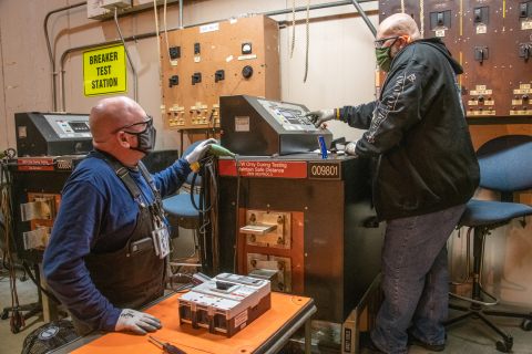 Changes to a circuit breaker maintenance program by Savannah River Nuclear Solutions site services and engineering personnel resulted in a savings of $1.3 million.