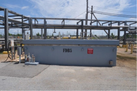 Diversion Box 5 is one of two structures in F Tank Farm at the Savannah River Site that EM plans to fill with grout starting next year.