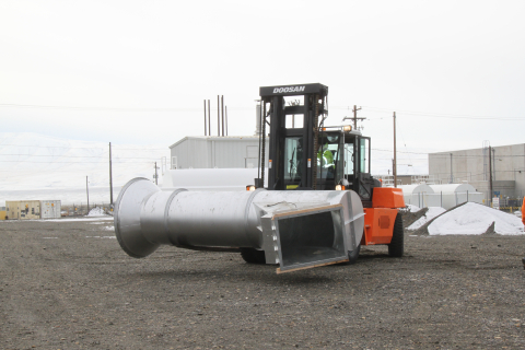 Components of a new ventilation system were recently delivered to the Reduction-Oxidation Plant on the Hanford Site’s Central Plateau. The new system will improve worker safety and support future high-hazard work planned inside the facility.
