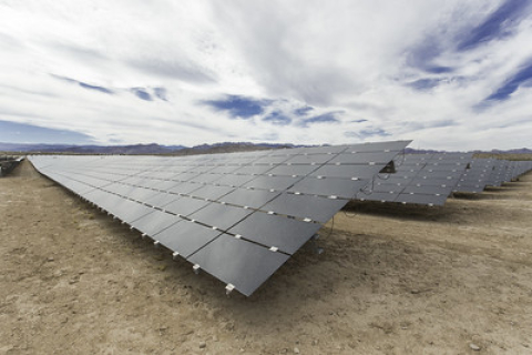 Solar panels and sky view.