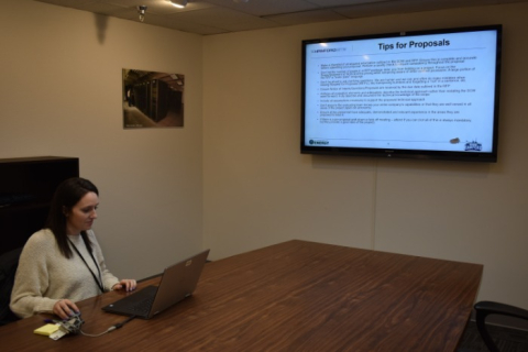 Small business program manager Haley Taylor with Richland Operations Office prime contractor Hanford Mission Integration Solutions shares information about putting together a successful contract proposal.