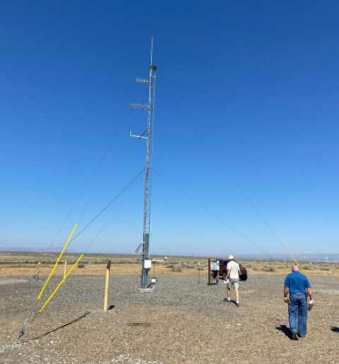 A Washington state climatologist and National Weather Service representative visited a Hanford Site weather station following a recording of extreme heat in June 2021. A state climate extremes committee recently confirmed a 120-degree-Fahrenheit temperature documented at the station.