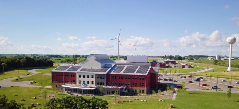 Distributed wind energy turbine