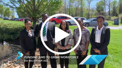 Nicole Nelson-Jean with students from HBCUs