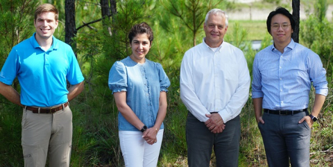 Savannah River Mission Completion’s “superior” team included, from left, Jesse Benedict, Azadeh Samadi-Dezfouli, Brent Gifford and Andrew Jung. (Not pictured: Joshua Pifer)