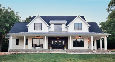 S.D. Jessup Construction built this 3,630-square-foot custom home in Pilot Mountain, North Carolina, to the high performance criteria of the U.S. Department of Energy Zero Energy Ready Home (ZERH) program.
