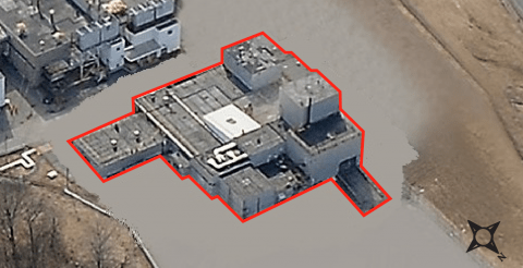 Aerial Photo of F-Complex in Red Boundary 