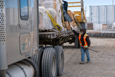 Gene Bybee, with Millcreek Metals in Blackfoot, Idaho, prepares the last shipment of excess equipment for removal from the Idaho Nuclear Technology and Engineering Center. The subcontractor to Idaho Environmental Coalition, EM's cleanup contractor at the Idaho National Laboratory Site, helped EM solve a 30-year excess equipment challenge.