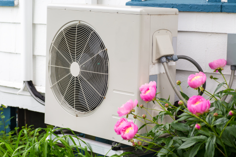 Heat pump in use