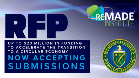 RFP Up to $20 Million in funding to accelerate the transition to a circular economy - Now accepting submissions