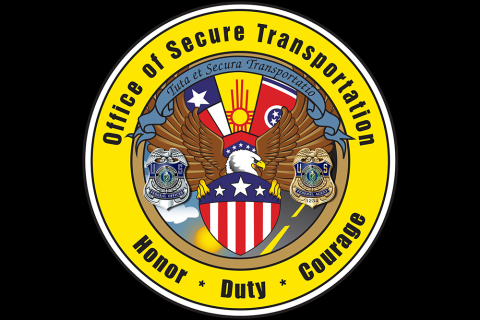 The logo of the Office of Secure Transportation.