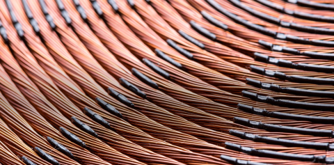 a photo of copper cables