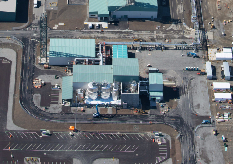 An aerial view of the Direct-Feed Low-Activity Waste Facility on the Hanford Site. A new $30 million investment by EM will fund research and technology development to advance the tank waste mission at the Hanford Site.