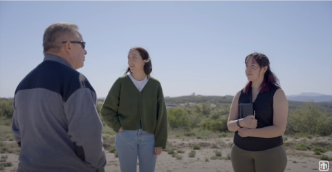 Sarah LaVallie and Rachel Herring attend Sandia Tribal Energy Internship Site Visit