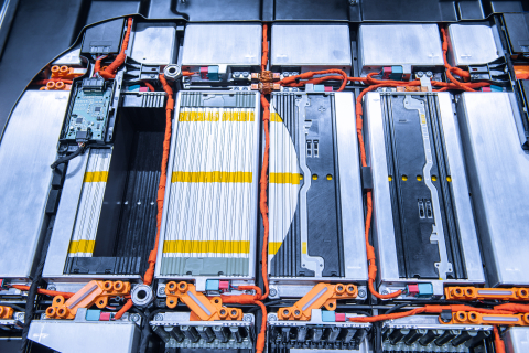 a photo of a battery array
