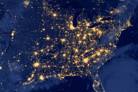 City lights of the United States/