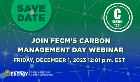 Carbon Management Day Webinar Save the Date