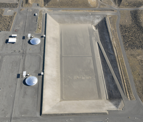 Aerial view of a Hanford Disposal Facility 