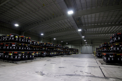 A large storage facility building