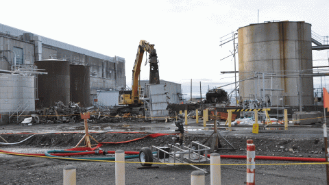 GIF containing pictures of the Hanford Purex facility 