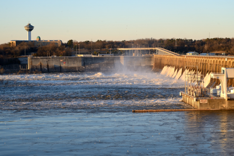 a photo of the Wilson dam