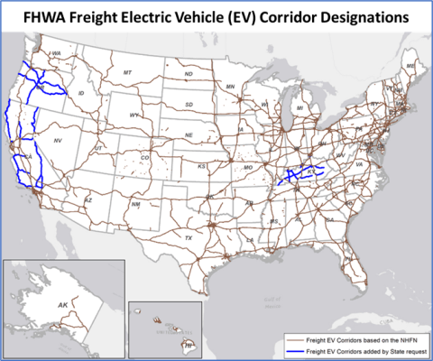 FHWA FEV Map