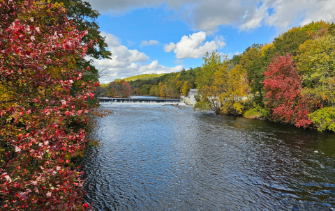 A river in the fall