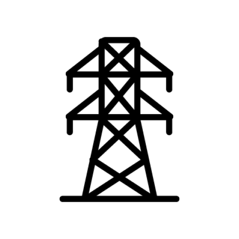 Icon of an electrical tower