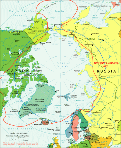 Arctic Region Map