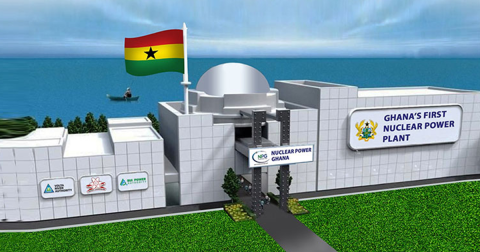Artist rendition of Ghana nuclear power plant.
