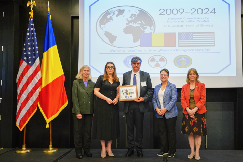 NNSA Administrator Jill Hruby and the Romanian delegation.