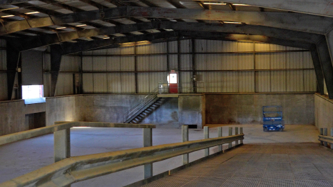 An empty facility building interior