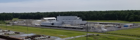 A view of the Depleted Uranium Hexafluoride Conversion Facility at the Paducah Site.