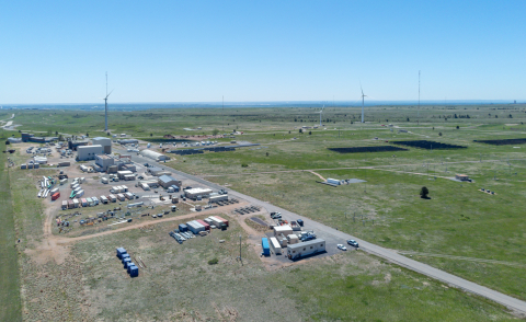 An aerial photo of NREL’s Flatirons Campus where the pilot-scale electric thermal energy storage system will be constructed (Photo by Josh Bauer and Taylor Mankle)