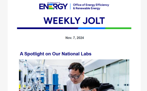 Screenshot of a Weekly Jolt newsletter