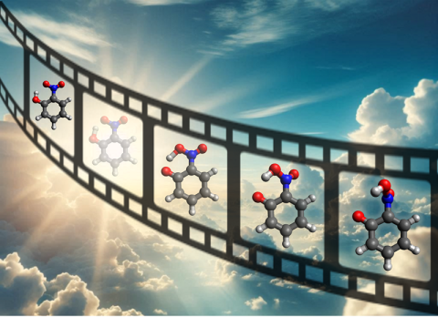 Researchers retrieved the time-varying molecular structure of photoexcited o-nitrophenol from ultrafast electron diffraction data using a genetic algorithm.