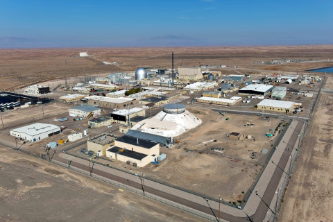 Aerial shot of Materials Fuels Complex at Idaho National Laboratory