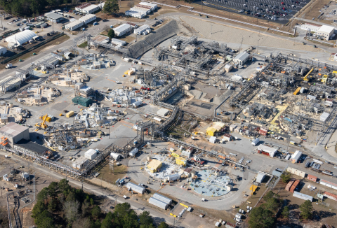 Aerial view of the SRS F Tank Farm