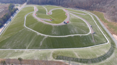 An aerial view of the Environmental Management Disposal Facility project footprint.